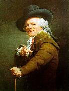 Joseph Ducreux Portrait de lartiste sous les traits dun moqueur oil painting reproduction